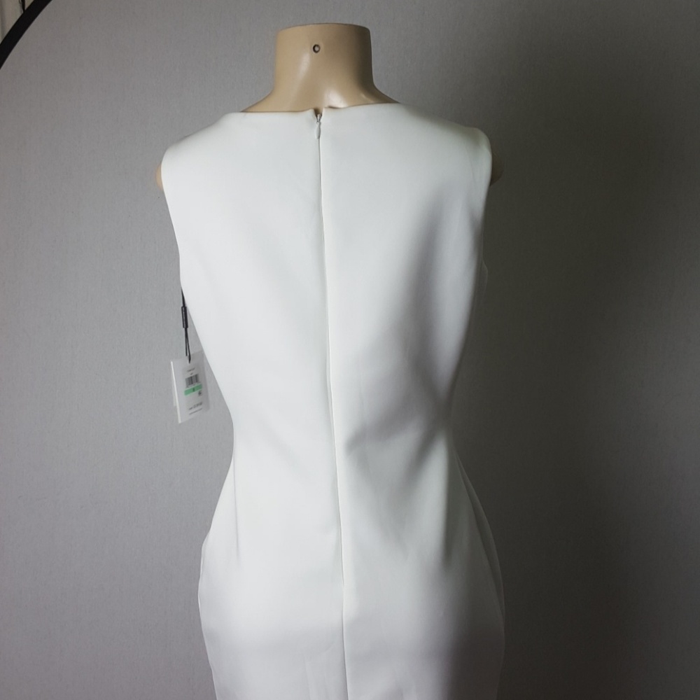 SOLD- NWT Calvin Klein White Dress Size 8 - Picture 4 of 6
